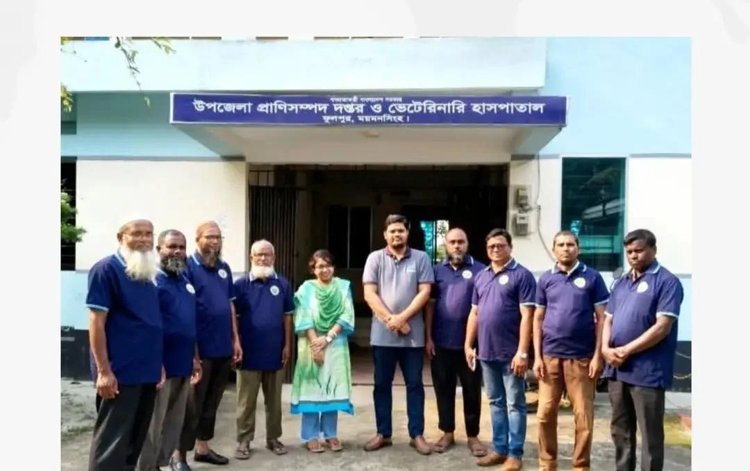 ফুলপুরে কুরবানীর পশুর হাটে ভেটেনারি মেডিকেল টিমের কার্যক্রম শুরু